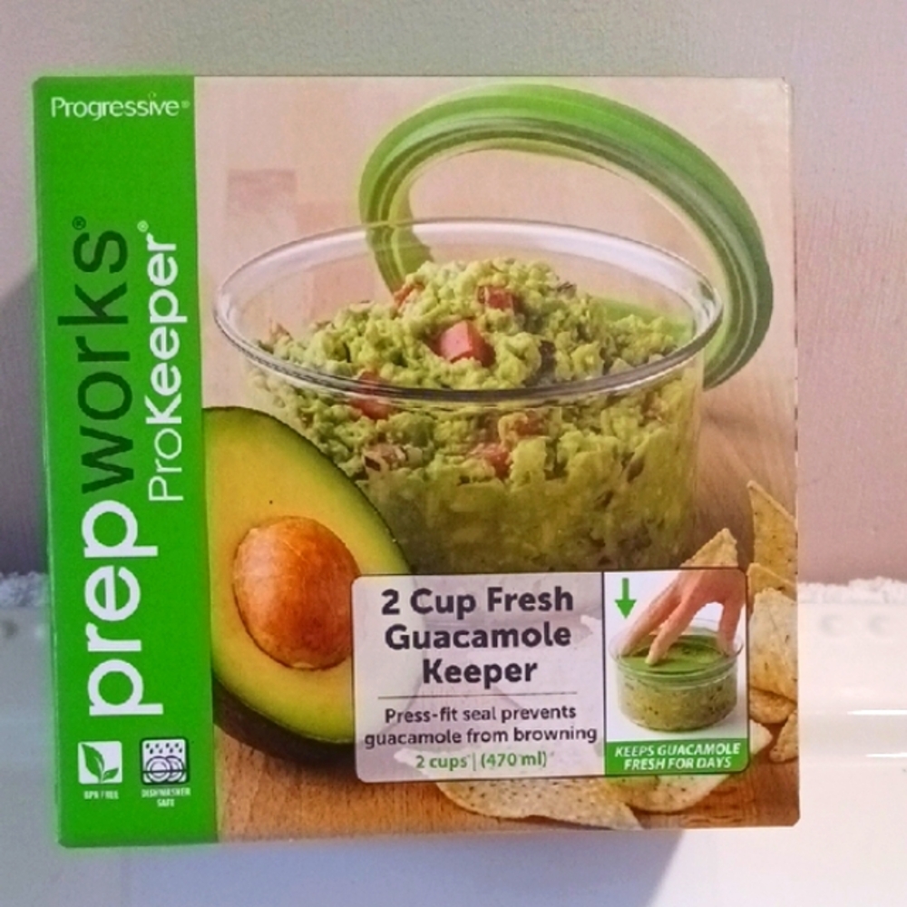 Green Fresh Food Storage Container 2-Cup Capacity PREVENTS BROWNING🥑🍋